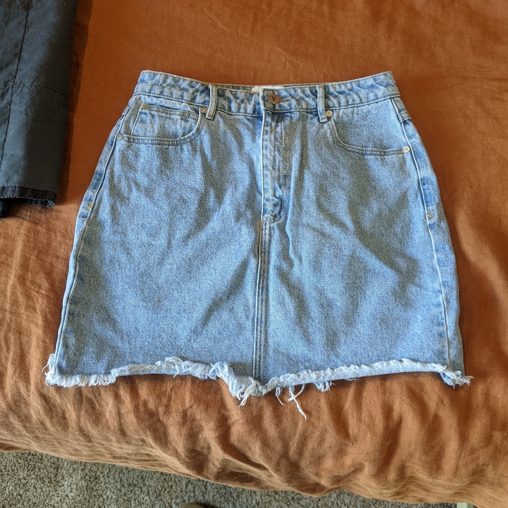 Abrand mini jean skirt